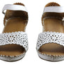Orizonte Franni Womens European Comfortable Leather Wedge Sandals