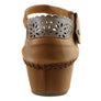 Orizonte Franni Womens European Comfortable Leather Wedge Sandals