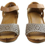 Orizonte Franni Womens European Comfortable Leather Wedge Sandals