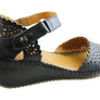 Orizonte Franni Womens European Comfortable Leather Wedge Sandals