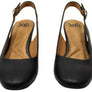 Sofft Lilly Womens Leather Sling Back Heels With Comfort Footbed