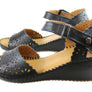 Orizonte Franni Womens European Comfortable Leather Wedge Sandals