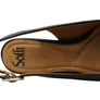 Sofft Lilly Womens Leather Sling Back Heels With Comfort Footbed