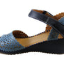 Orizonte Franni Womens European Comfortable Leather Wedge Sandals
