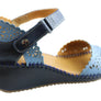 Orizonte Franni Womens European Comfortable Leather Wedge Sandals
