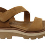 Sofft Pru Womens Leather Sandals With Cushioned Comfort Footbed
