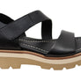 Sofft Pru Womens Leather Sandals With Cushioned Comfort Footbed