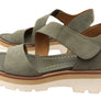 Sofft Pru Womens Leather Sandals With Cushioned Comfort Footbed