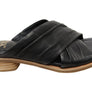 Sofft Fallon Womens Leather Slides Sandals With Comfort Footbed