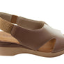Usaflex Afton Womens Comfort Leather Platform Sandals Made In Brazil