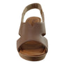 Usaflex Afton Womens Comfort Leather Platform Sandals Made In Brazil