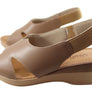Usaflex Afton Womens Comfort Leather Platform Sandals Made In Brazil