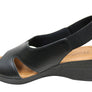 Usaflex Afton Womens Comfort Leather Platform Sandals Made In Brazil