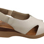 Usaflex Afton Womens Comfort Leather Platform Sandals Made In Brazil