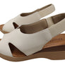 Usaflex Afton Womens Comfort Leather Platform Sandals Made In Brazil