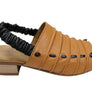 Orizonte Jara Womens European Leather Low Heel Comfortable Sandals