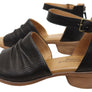 Comfortiva Newnan Womens Comfort Footbed Wide Fit Leather Sandals