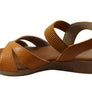 Usaflex Aloha Womens Comfortable Leather Sandals Made In Brazil