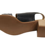 Orizonte Mindi Womens European Leather Mid Heel Comfortable Sandals