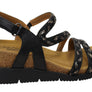 Comfortiva Silvia Womens Comfort Footbed Wide Fit Leather Sandals