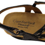 Comfortiva Silvia Womens Comfort Footbed Wide Fit Leather Sandals