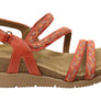 Comfortiva Silvia Womens Comfort Footbed Wide Fit Leather Sandals
