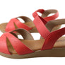Usaflex Aloha Womens Comfortable Leather Sandals Made In Brazil