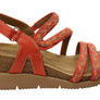 Comfortiva Silvia Womens Comfort Footbed Wide Fit Leather Sandals
