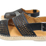 Orizonte Cove Womens European Leather Comfortable Espadrille Sandals