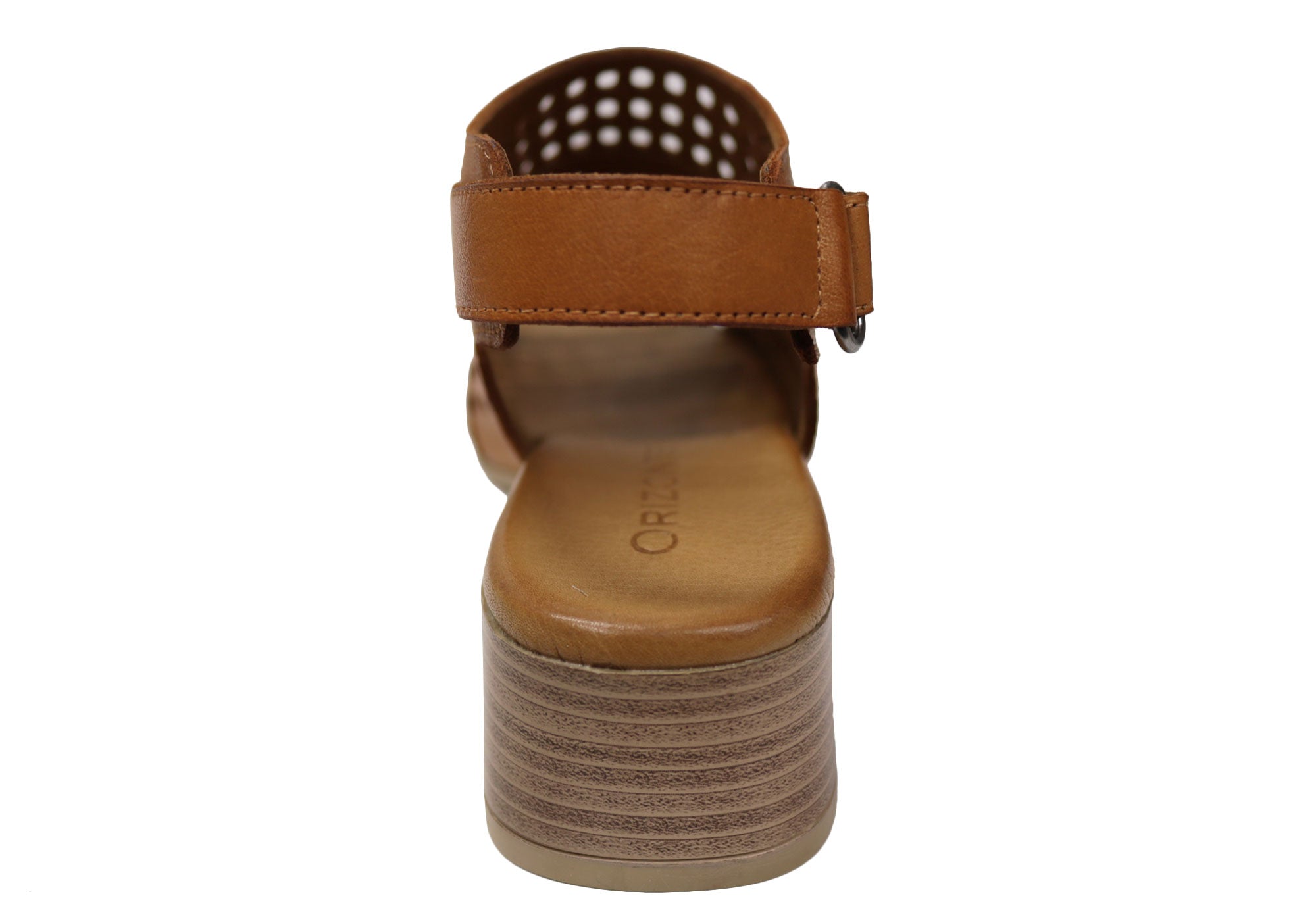 Orizonte Jazela Womens European Leather Low Heel Comfortable Sandals