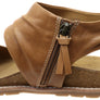 Comfortiva Gale Womens Comfort Footbed Wide Fit Leather Sandals