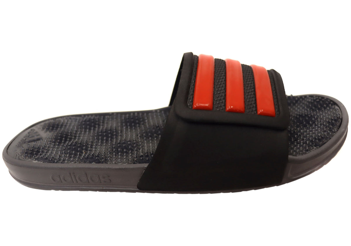 Adidas Mens Adissage 2.0 Stripes Comfortable Slides Sandals