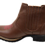 D Milton Ellie Womens Leather Western Cowboy Chelsea Ankle Boots