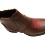 D Milton Ellie Womens Leather Western Cowboy Chelsea Ankle Boots