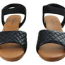 Usaflex Lorelei Womens Comfort Leather Wedge Sandals Made In Brazil