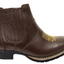 D Milton Ellie Womens Leather Western Cowboy Chelsea Ankle Boots