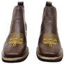 D Milton Ellie Womens Leather Western Cowboy Chelsea Ankle Boots