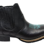 D Milton Ellie Womens Leather Western Cowboy Chelsea Ankle Boots