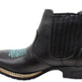 D Milton Ellie Womens Leather Western Cowboy Chelsea Ankle Boots