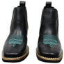 D Milton Ellie Womens Leather Western Cowboy Chelsea Ankle Boots