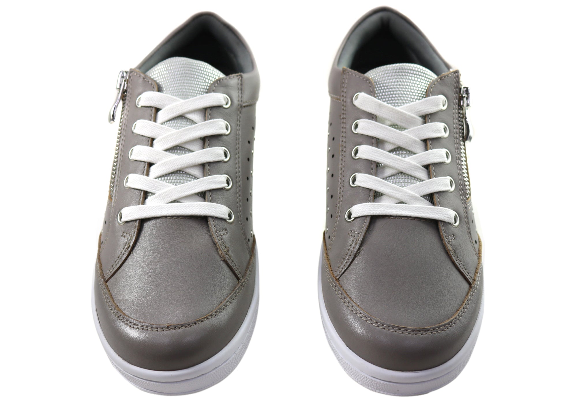 Scholl Orthaheel Razer Womens Supportive Leather Lace Up Casual Shoes