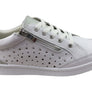 Scholl Orthaheel Razer Womens Supportive Leather Lace Up Casual Shoes