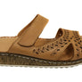 Orizonte Ankra Womens European Leather Comfortable Slides Sandals