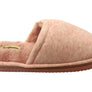 Dearfoams Womens Demi Rib Knit Slide Comfortable Open Toe Slippers