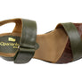 Opananken Vivian Womens Comfortable Leather Mid Heel Sandals
