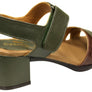 Opananken Vivian Womens Comfortable Leather Mid Heel Sandals