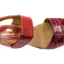 Opananken Vivian Womens Comfortable Leather Mid Heel Sandals