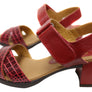 Opananken Vivian Womens Comfortable Leather Mid Heel Sandals