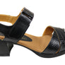 Opananken Vivian Womens Comfortable Leather Mid Heel Sandals