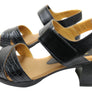 Opananken Vivian Womens Comfortable Leather Mid Heel Sandals